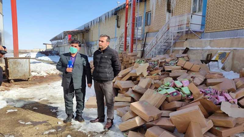 معدوم سازی 8000 کیلو گرم جگر منجمد مرغ فاسد در کردستان
