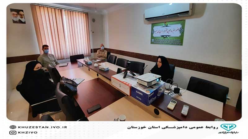  در اداره کل دامپزشکی استان خوزستان صورت پذیرفت؛ جلسه وبیناری دستورالعمل رصد و پایش داروها و واکسن های دامی و نحوه امحا ضایعات دارویی